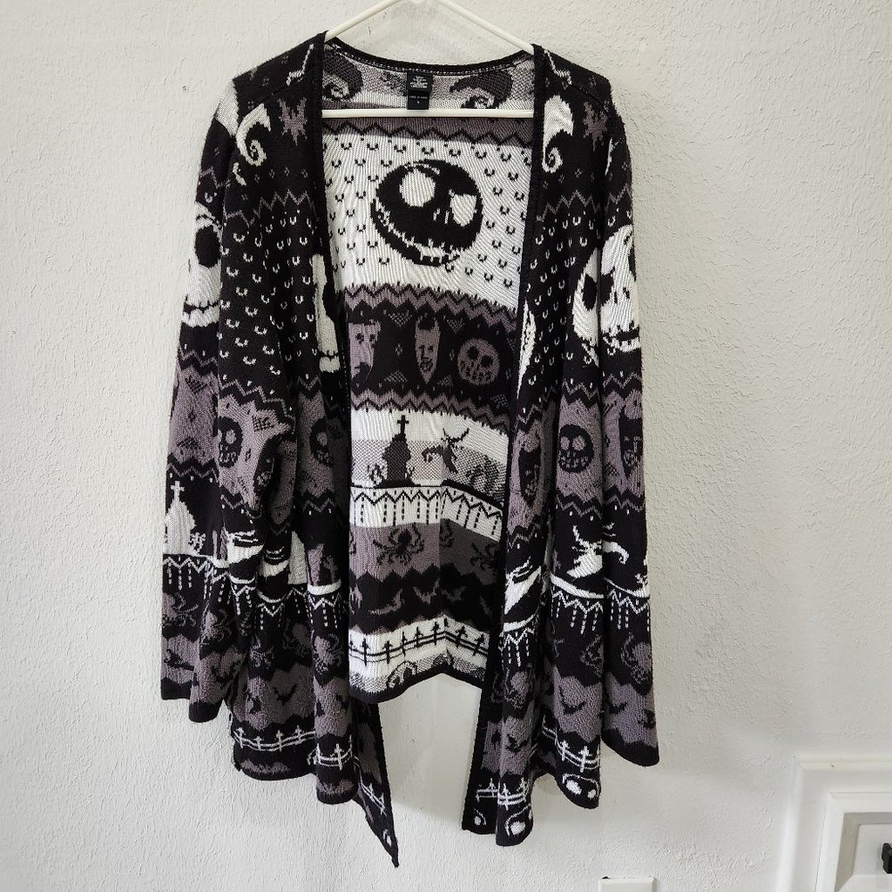Disney Nightmare Before Christmas Open Cardigan Small